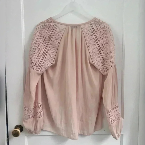 Ramy Brook Winnie Lace Panel Blouse Size M - Picture 4 of 4